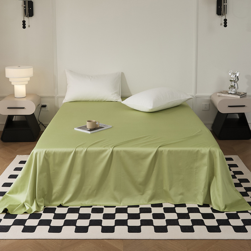 Single-piece quilt cover, pure cotton long-staple cotton bed sheet, bed cap, oversized quilt cover, skin-friendly single and double solid color bedding pic 41