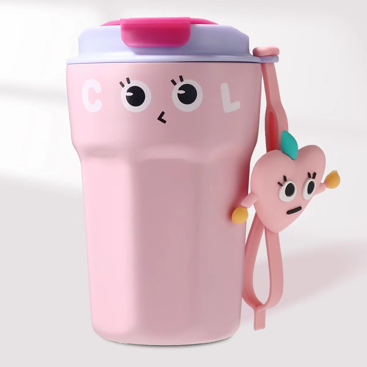 奇趣果汁杯 高颜值316不锈钢保温杯可爱咖啡杯便携手提保温保冷杯详情8