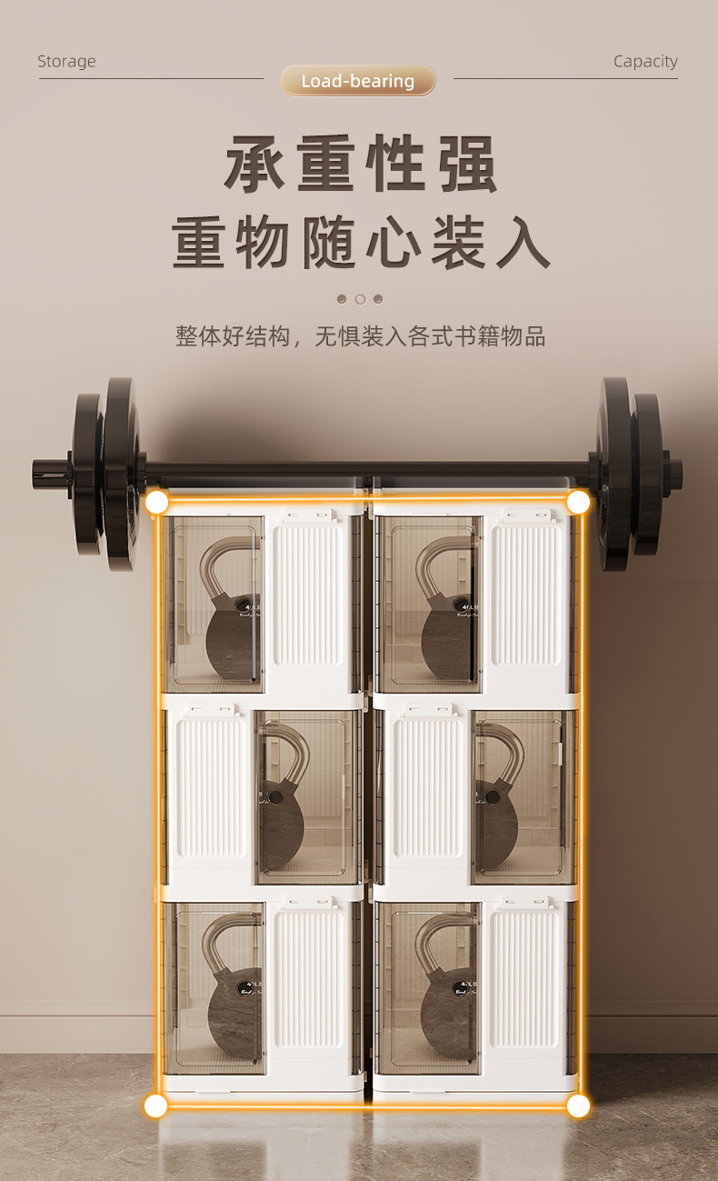 Rotating bookcase, simple multi-layer floor-standing snack storage rack, home storage cabinet, bookcase, no need to install storage racks pic 11