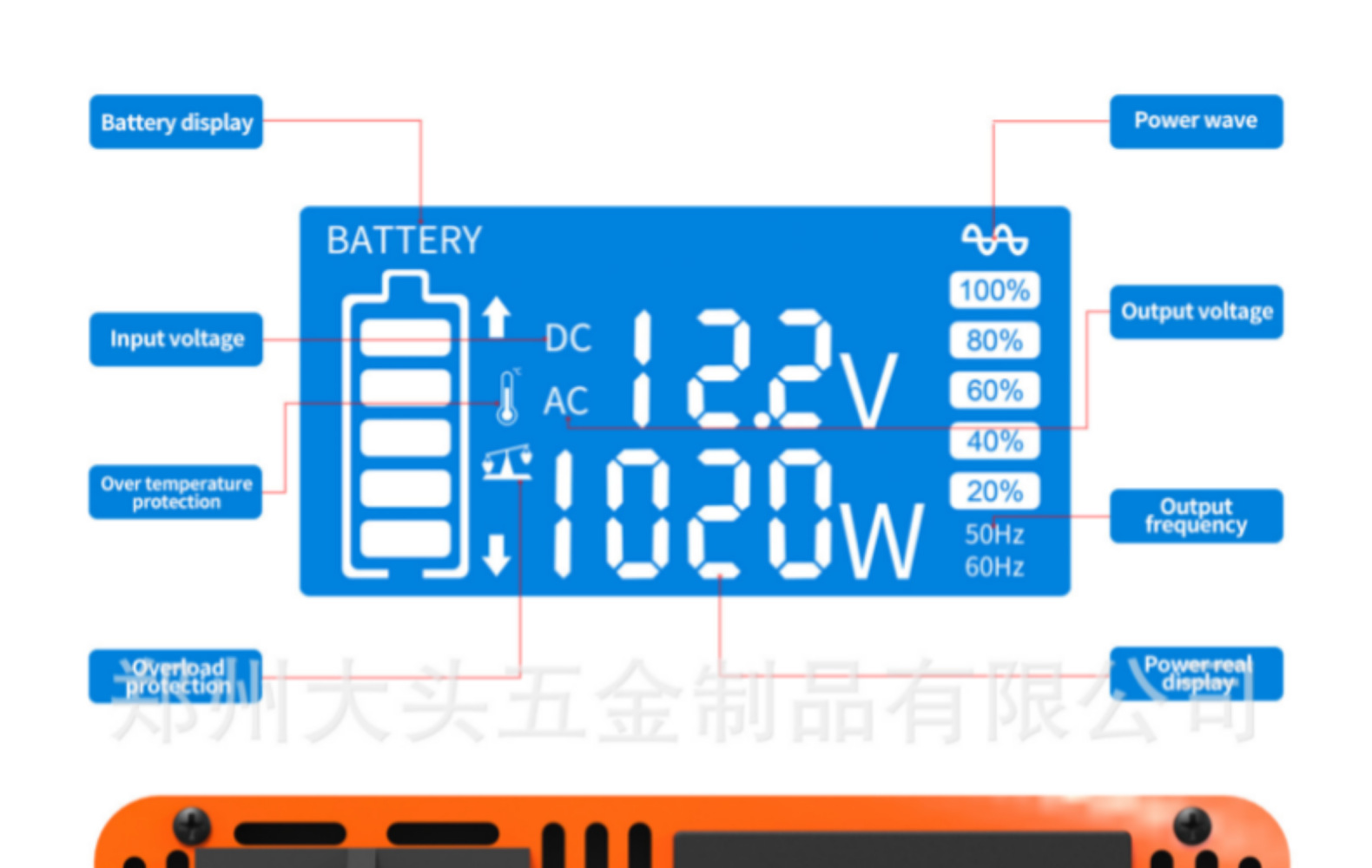 DATOUBOSS足功率纯正弦波逆变器1000W2000W220VInverter详情6