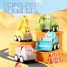 跨境卡通按压儿童玩具车小汽车宝宝惯性回力小飞机游乐场工厂直供详情20