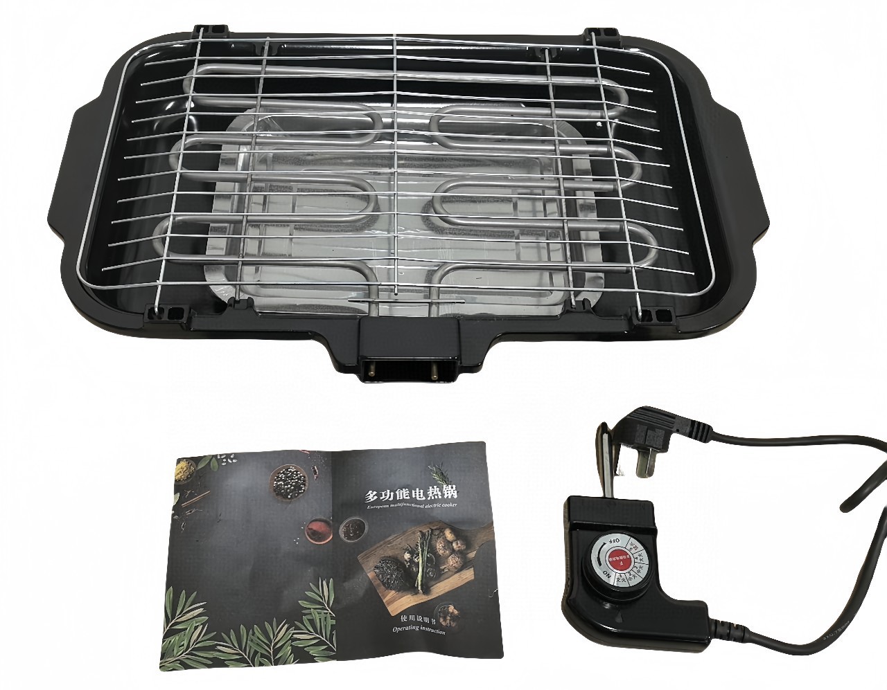 Xianke 8800 Electric grill, household barbecue grill, portable electric grill, multi-functional baking tray, grill pic 2