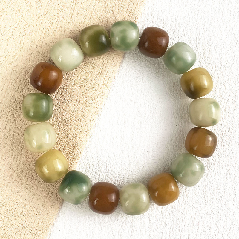 花皮桶珠菩提手串菩提根手串手链老型桶菩提子绕指柔佛珠文玩男女详情5