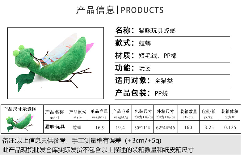 跨境新款可爱猫玩具毛绒玩具合集宠物自嗨薄荷毛绒猫玩具宠物用品详情12