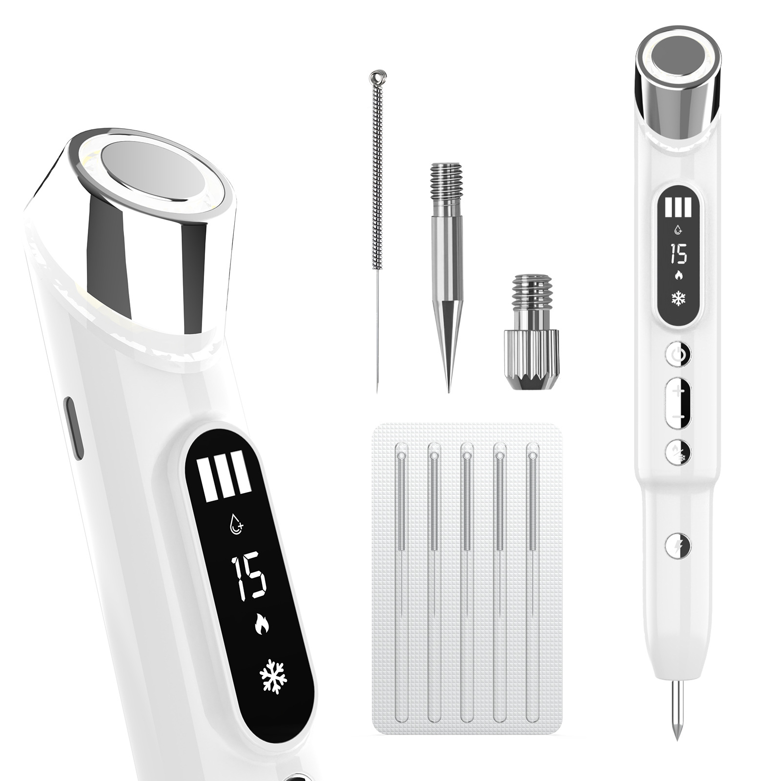 shanilak mole point pen, home introduction device, red and blue light beauty pen, convenient skin care device, cold and hot beauty device, original factory pic 9