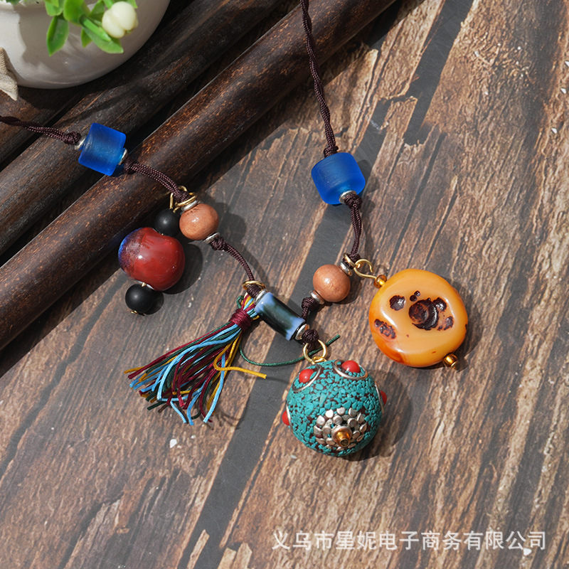 Ethnic style, Bohemian style, multi-treasure necklaces, cheongsams, cotton and linen clothes, accessories, collectibles, tassels, necklaces, best-selling wholesale items pic 6