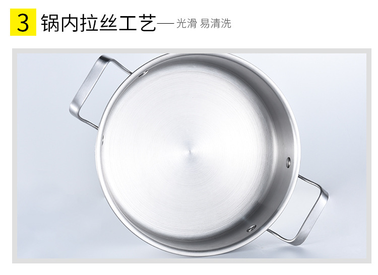 跨境加厚复底带盖不锈钢锅具三件套多功能厨房煎炒汤锅炊具锅套装详情24