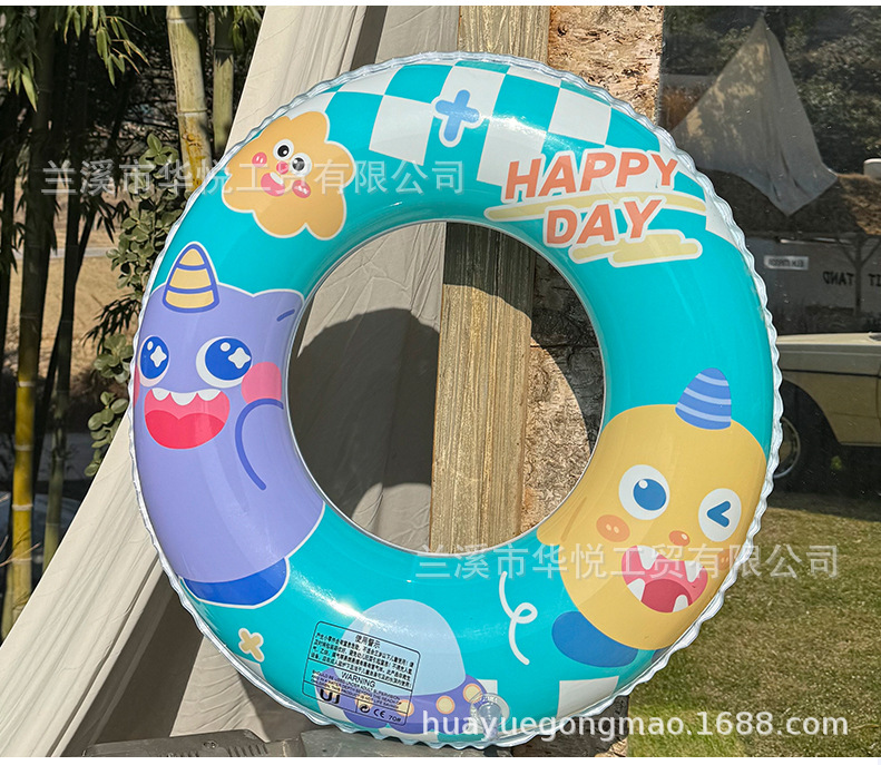现货加厚卡通印花游泳圈环保儿童泳圈男女童充气宝宝腋下圈批发详情11