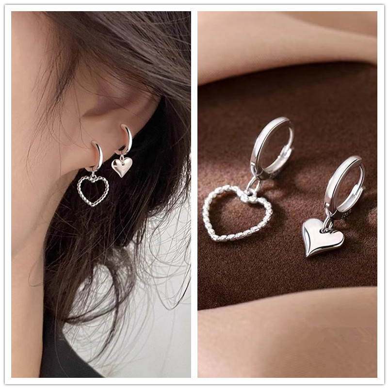 925 Silver Needle Earring Earrings for Women with a high-end feel, plain ring earrings, 2025 new bestseller, niche design, light luxury stud earrings pic 30