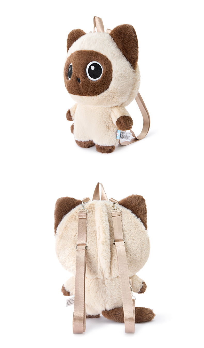 Wholesale of genuine and cute cartoon cat plush toys for daily commuting autumn and winter backpacks for girls pic 6