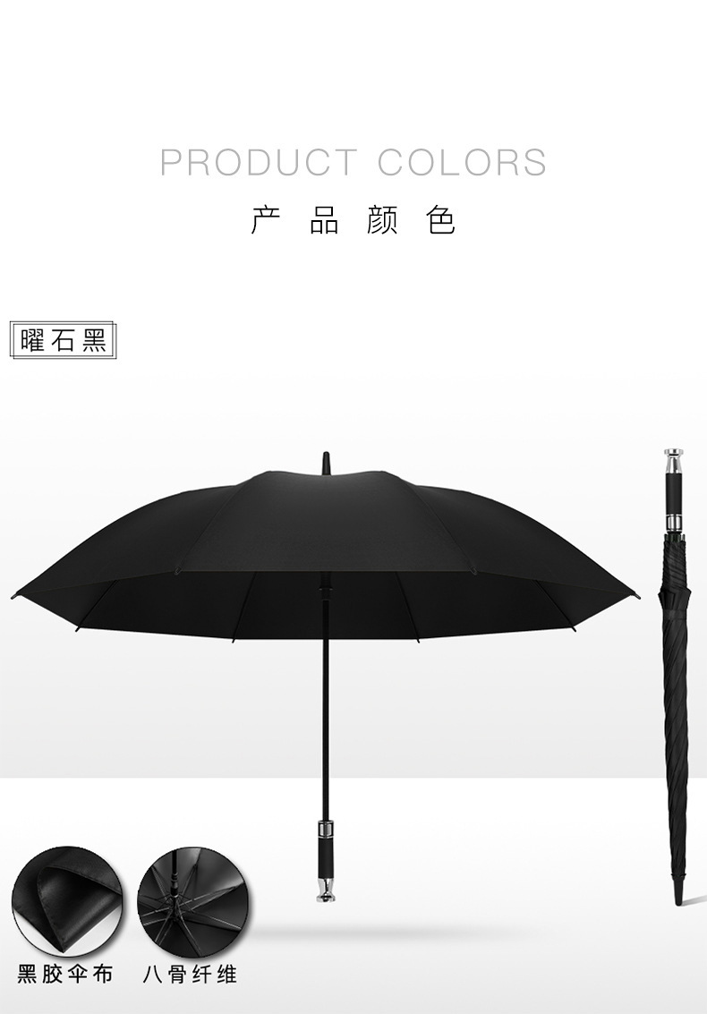 雨伞自动大号男士直杆长柄伞批发弯柄高尔夫伞印刷logo礼品广告伞详情17