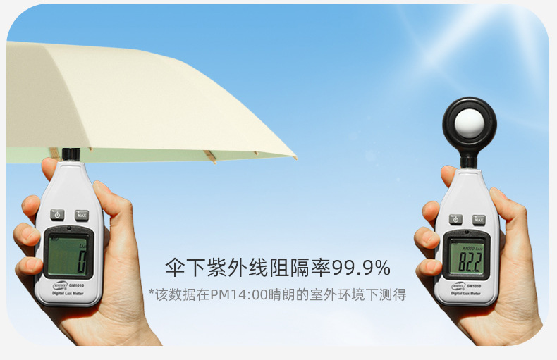 23-inch golden umbrella frame, three-fold fully automatic umbrella for women, macaron-colored umbrella, color glue layer, sun protection and shade umbrella pic 8