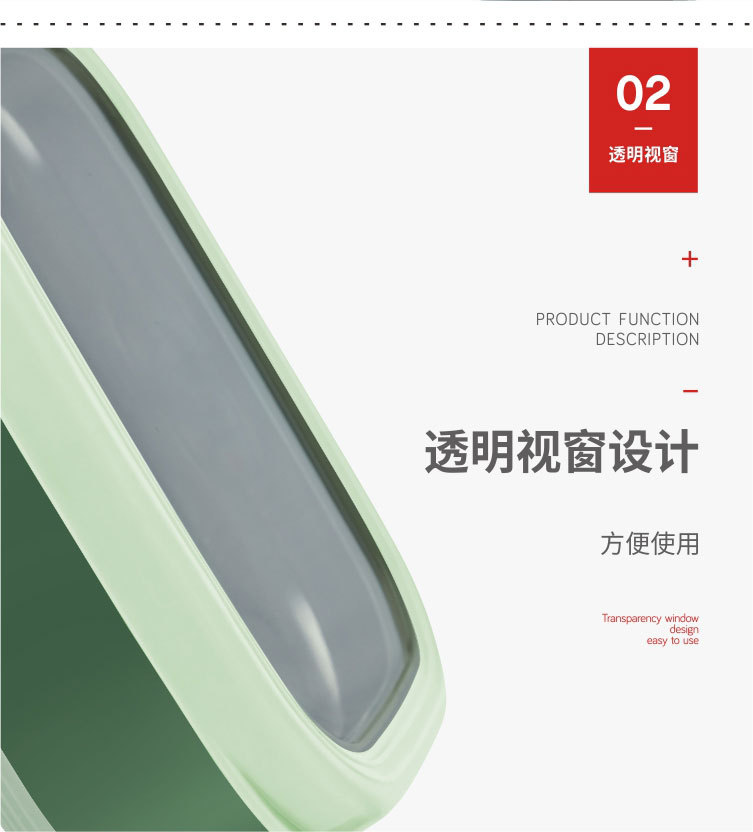 长方形不锈钢保鲜盒带盖密封饭盒便当盒防烫野餐盒户外水果盒系列 pic 6