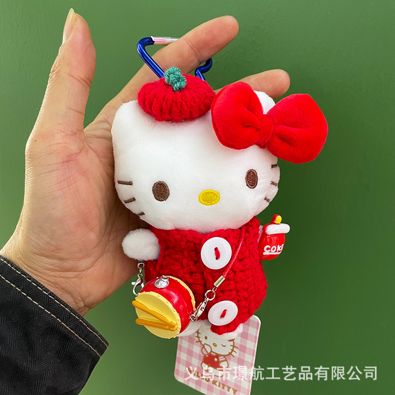 【 Genuine 】 New Year hellokitty Bag Pendant, Cute girl pendant, kt plush doll pic 10