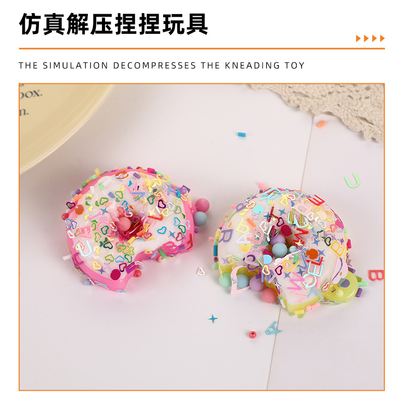 跨境解压华夫饼捏捏乐玩具甜甜圈慢回弹可爱闪亮儿童减压玩具详情4