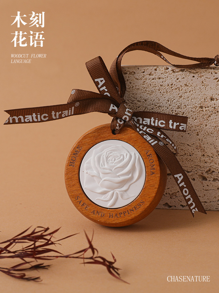 定制扩香木石膏花香挂香薰精油家用拓香器卧室内石车载随身扩香器详情9