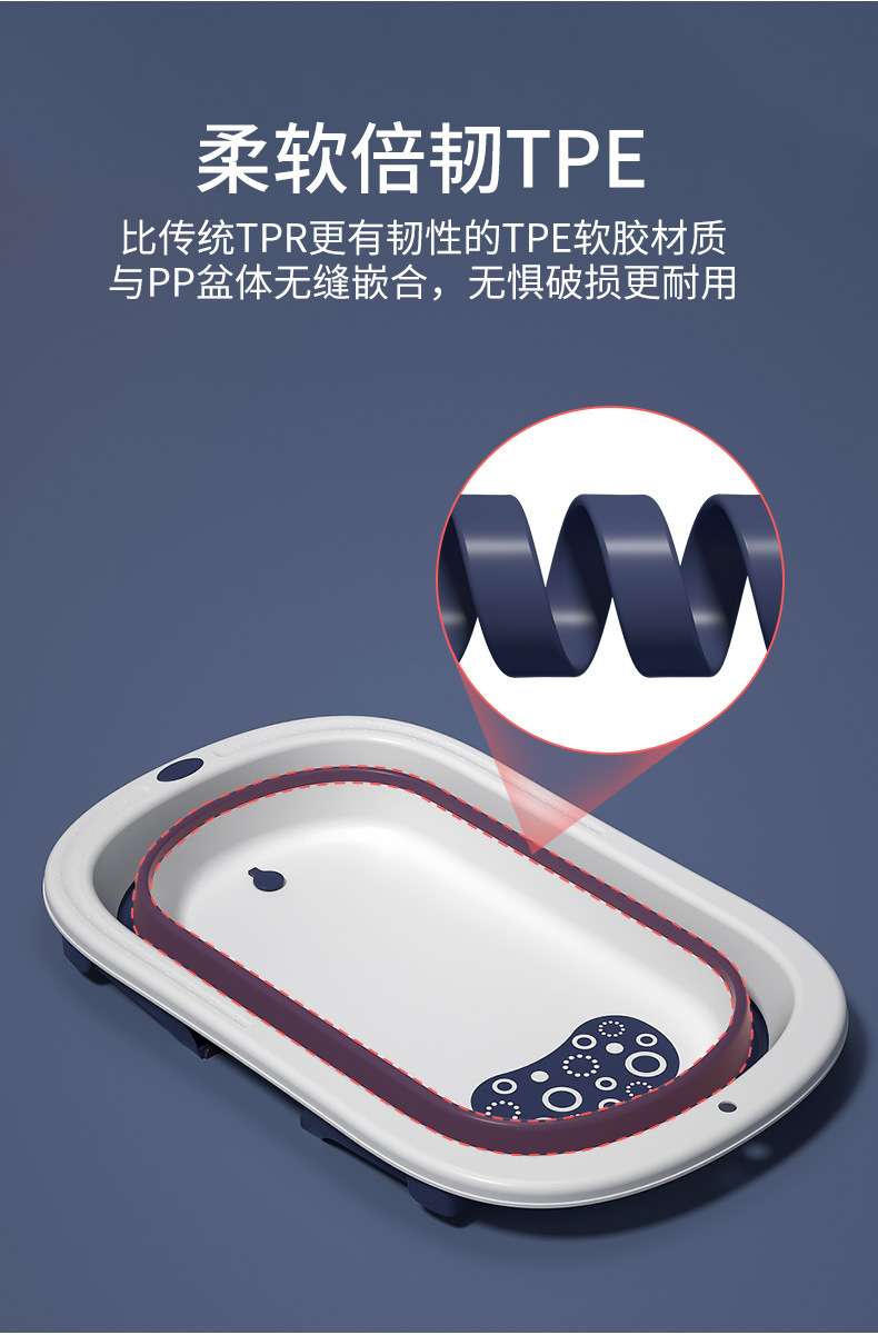 婴儿洗澡盆浴盆宝宝可折叠坐躺大号小孩新生儿童洗澡桶详情8