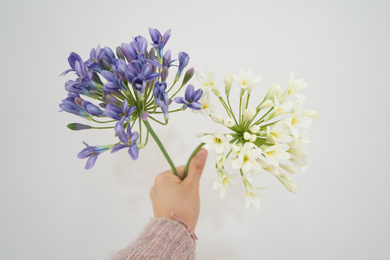 百子莲欧式高品质仿真花材客厅卧室装饰花艺拍摄道具假花摆设批发详情11