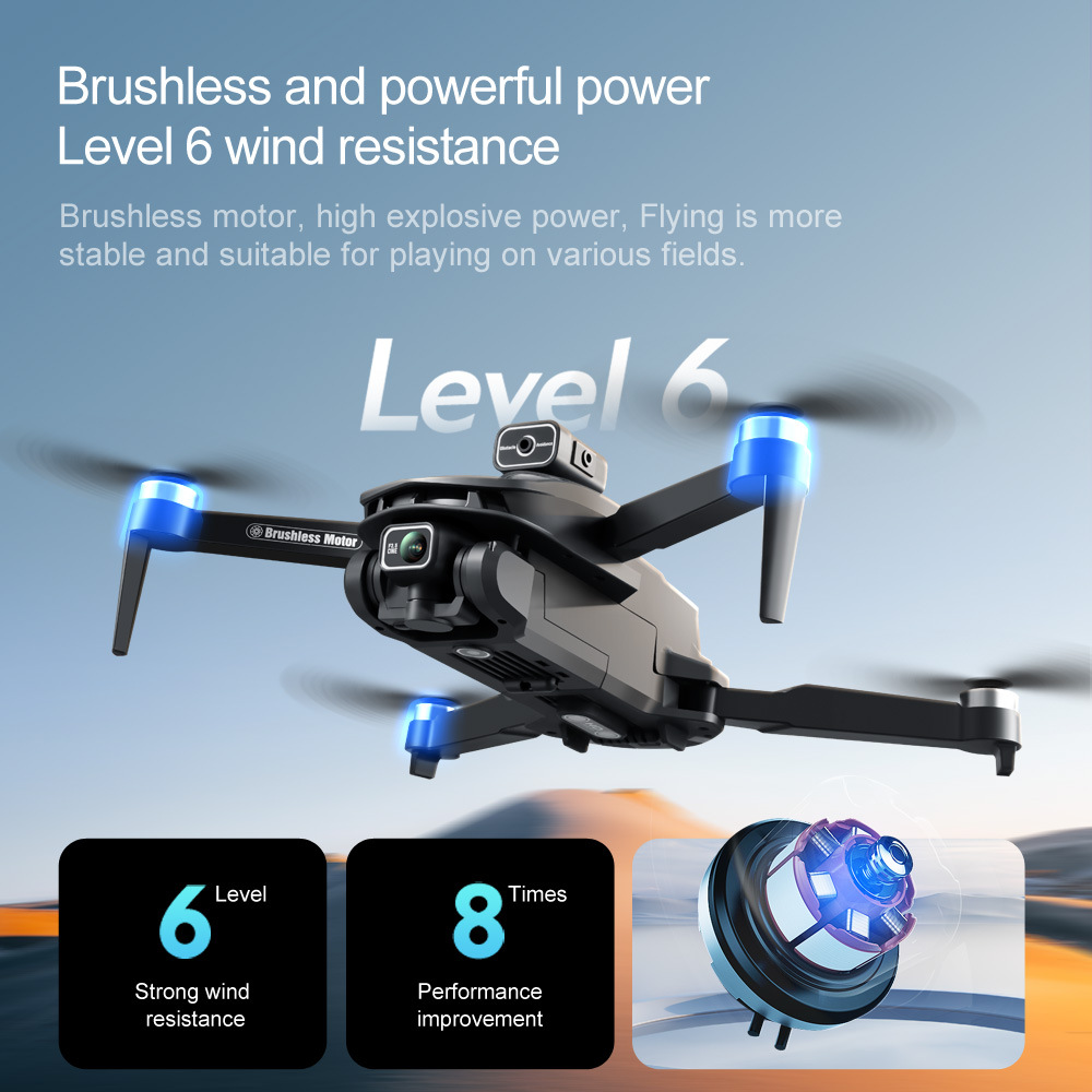 The cross-border AliExpress bestseller V168 brushless GPS return high-definition 8 aerial obstacle avoidance drone is a remote control aircraft for foreign trade pic 17