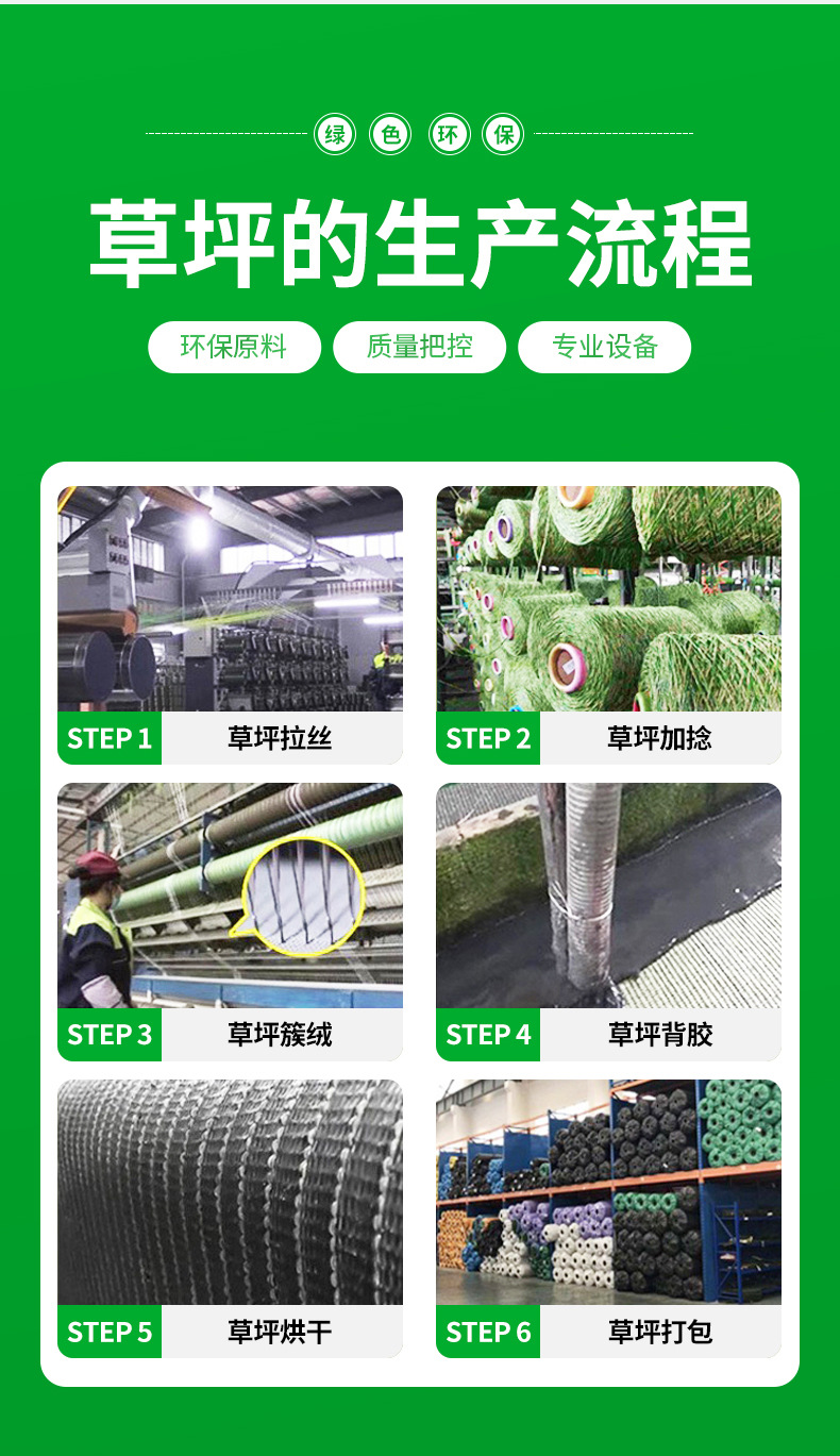 阳光房仿真草坪阻燃隔热防晒降噪消音假草坪室外人造草坪屋顶楼房详情4