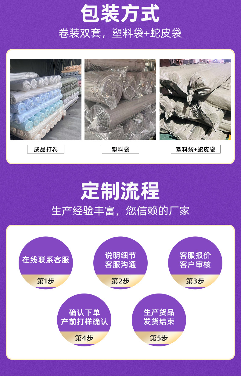 现货供应 超细纤维双面绒面料 户外速干毛巾沙滩巾 擦拭布卷坯布详情7