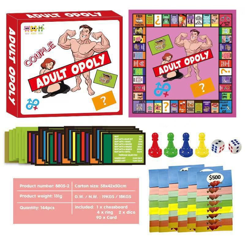 跨境爆款AdultCoupleGameNight情侣成人约会游戏喝酒游戏棋盘详情6