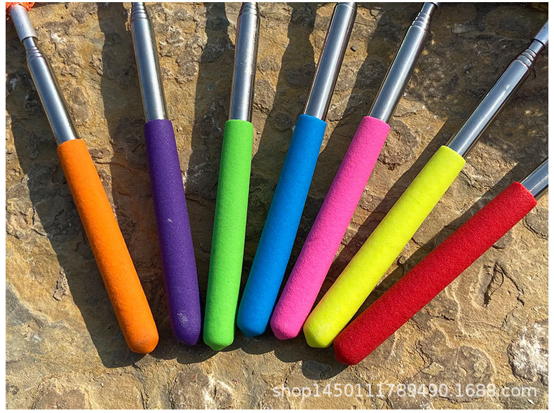 儿童小抄网彩色折叠小水桶不锈钢伸缩捞鱼小网兜户外昆虫网蝴蝶网详情17