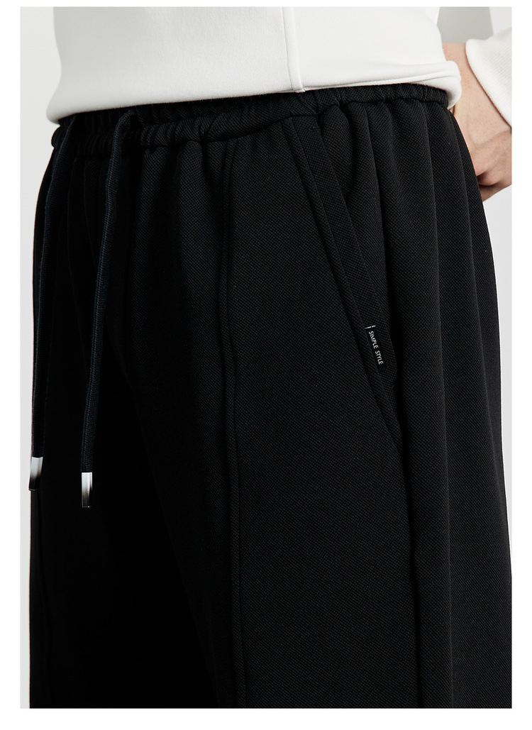 WOOG2005男装2024秋冬季新款抗皱束脚休闲裤男士卫裤运动裤 时尚舒适耐磨男士运动裤详情36