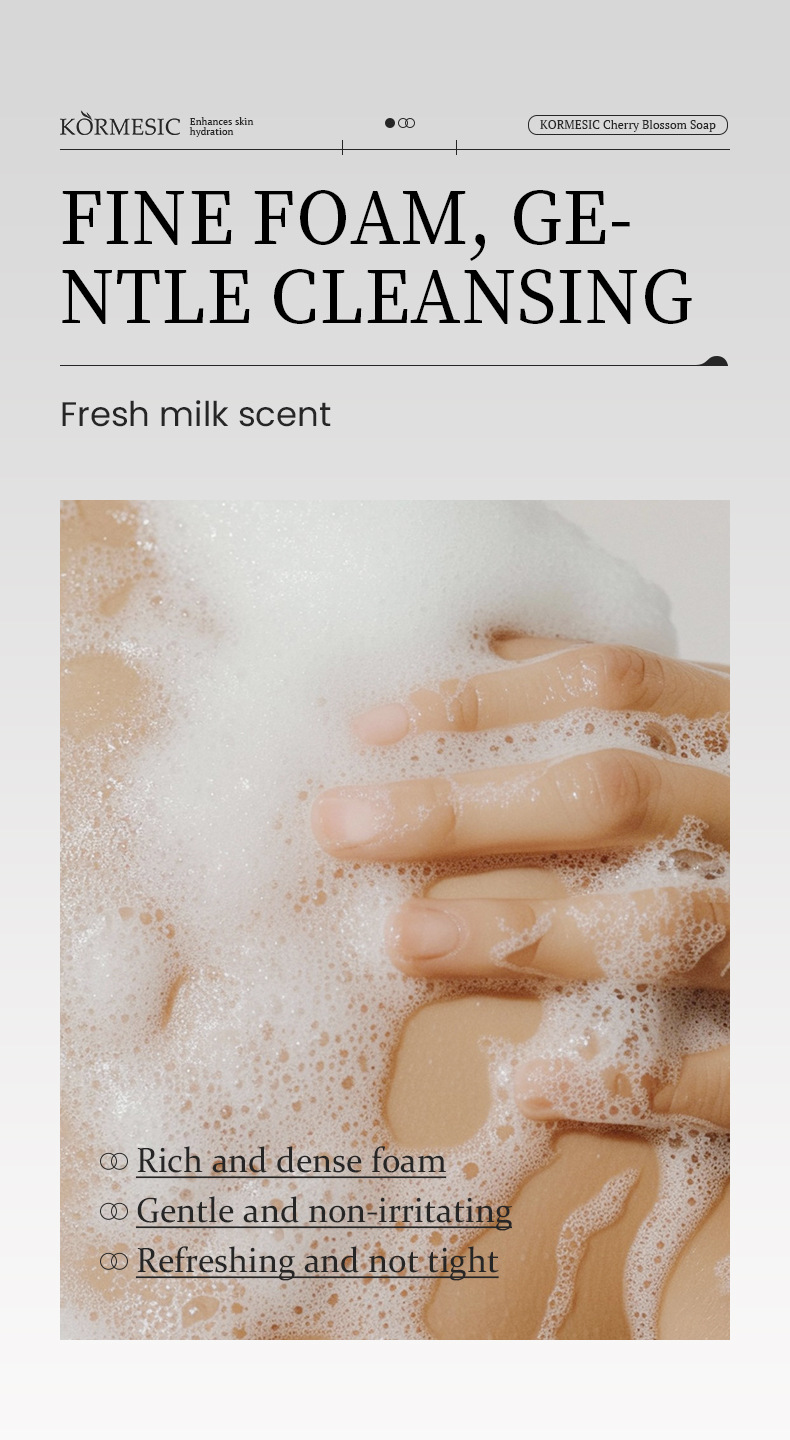 KORMESIC Handmade soap, a cross-border all-English handmade soap for cleansing the skin and controlling oil, is a bestseller pic 16