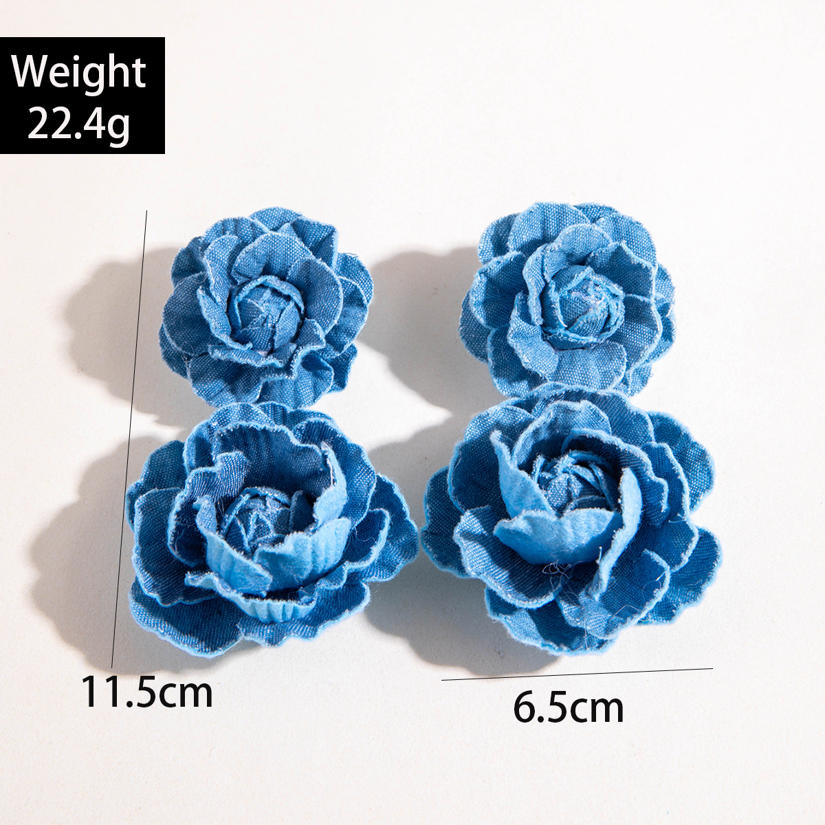 欧美跨境饰品时尚不规则立体花朵设计耳饰夸张彩色烤漆花瓣耳环详情17