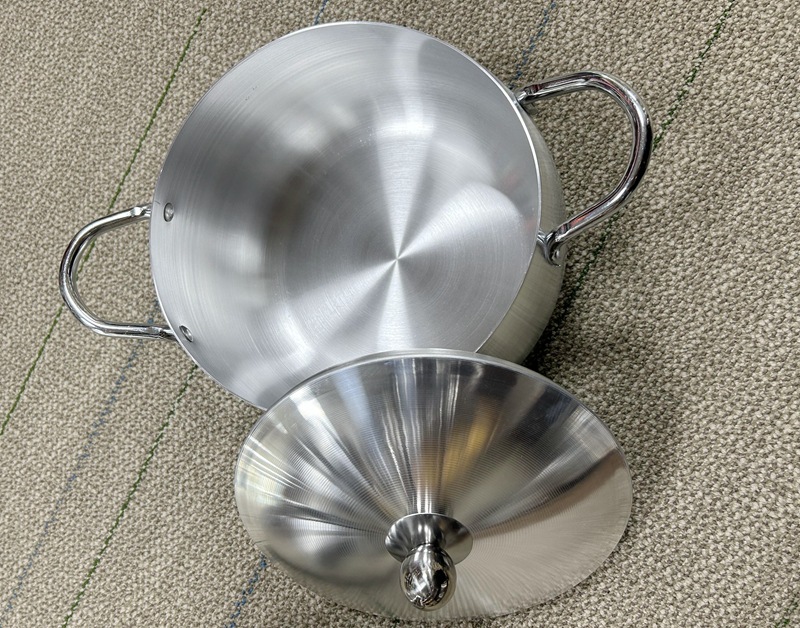 Aluminum pots Middle East and Africa Aluminum Lid Set Soup Pot Sanding pot 10-piece set 16/18/20/22/24 pic 10