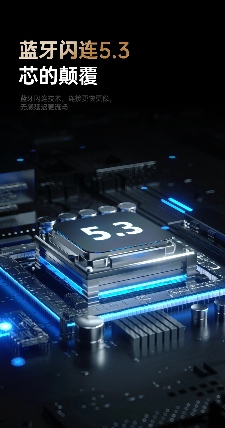 The new cross-border over-ear Bluetooth headphones are lightweight, comfortable, have an ultra-long battery life, and feature silicone low-latency non-in-ear ear tips pic 11