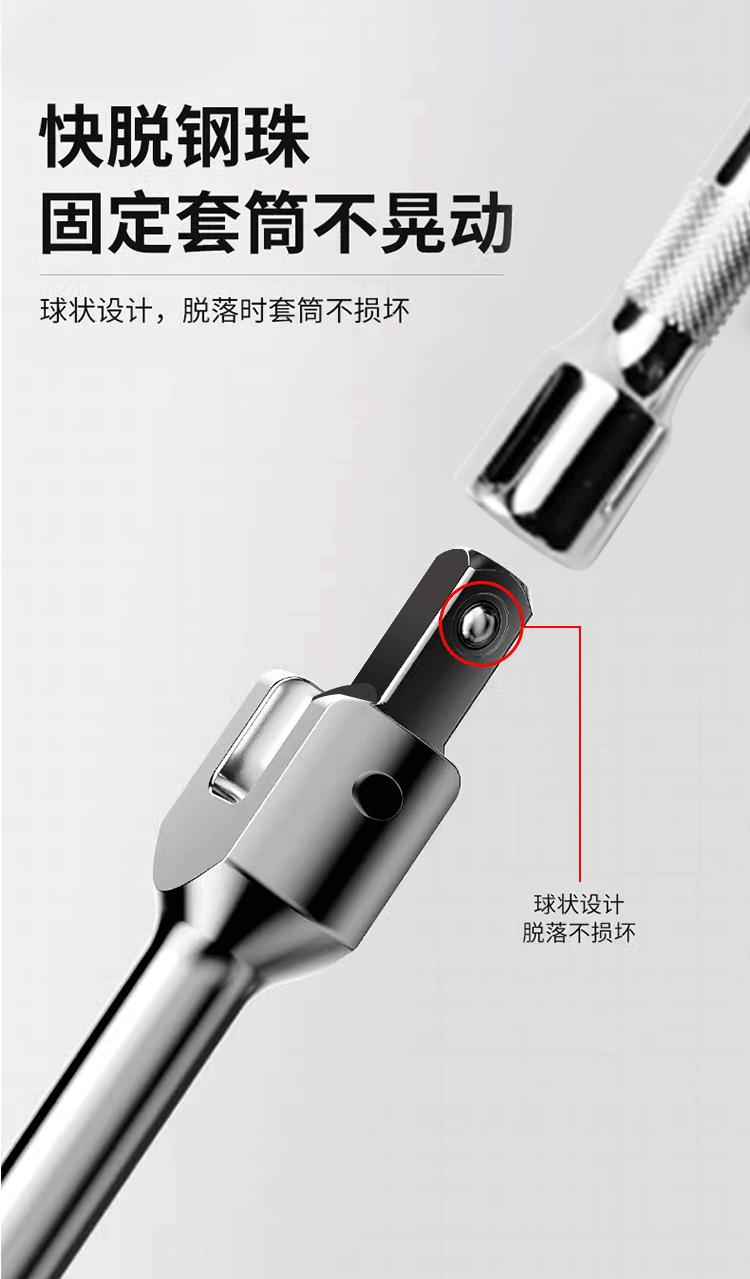 Factory direct supply F-rod socket wrench 6-piece set, 4s store, large repair shop, household small repair set, a magic tool pic 6