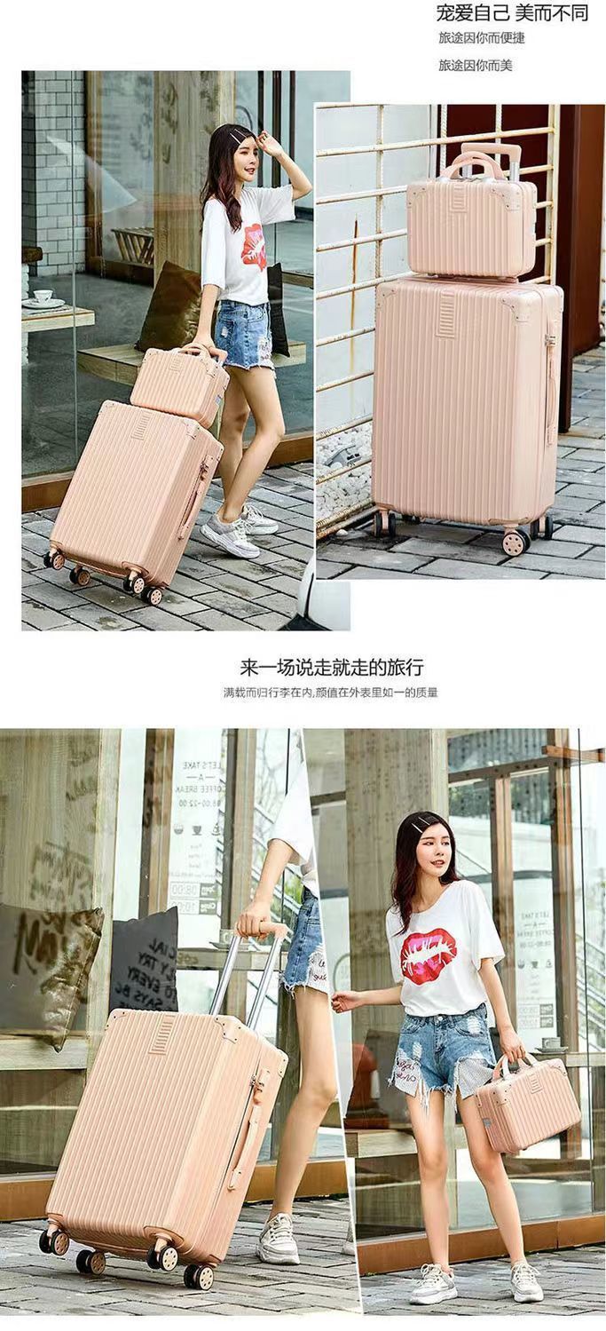 Student luggage, scratch-resistant and wear-resistant, female high school appearance level, combination case, male large capacity travel case, mother set, trolley case pic 5