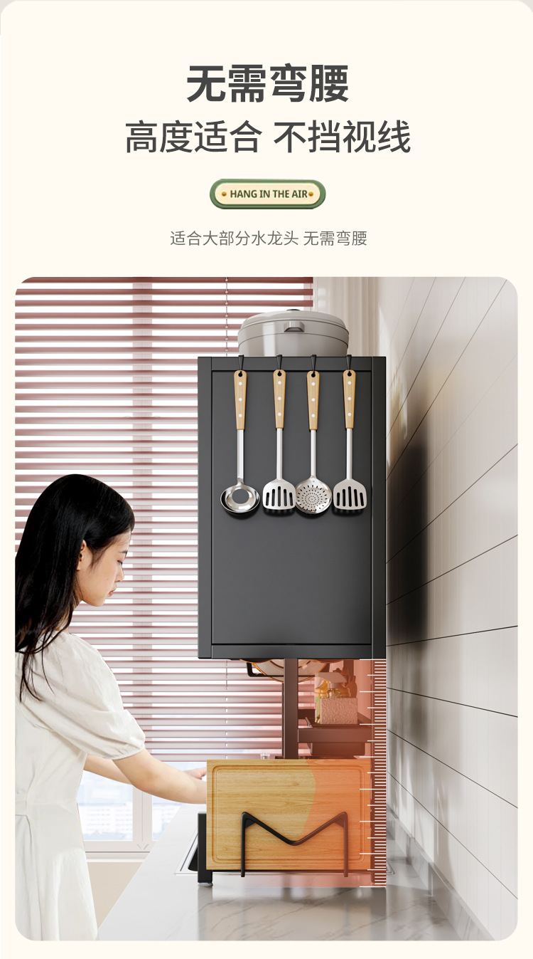 双层厨房水槽置物架洗碗槽水池台面防尘碗柜收纳餐具储物沥水架详情10