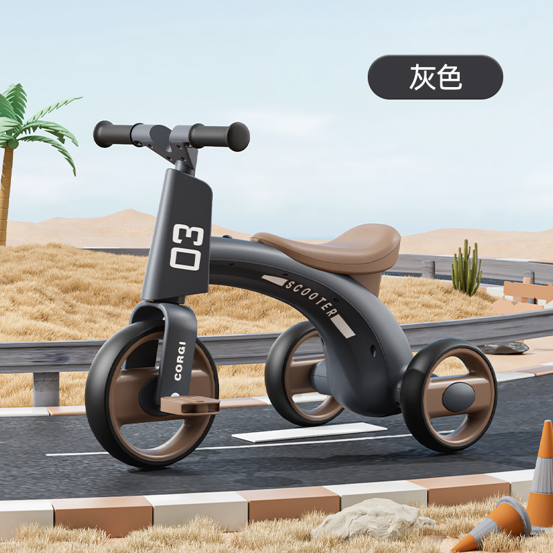 儿童脚踏三轮车简易三轮自行车男女宝宝骑行脚踏车室外滑行三轮车详情27