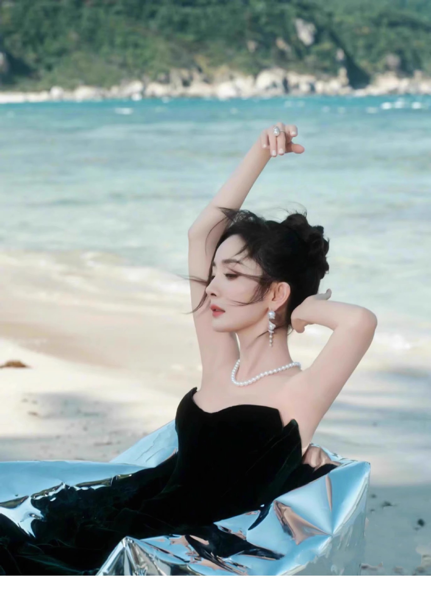 天然澳母贝珍珠项链925银元宝扣强光高品质贝珠澳白项链工厂批发详情20