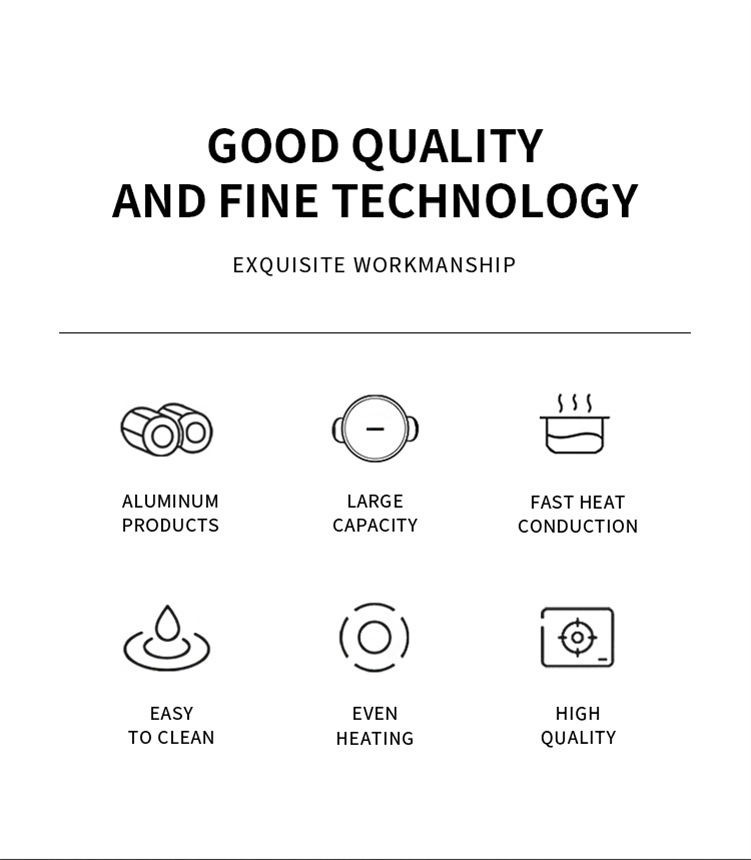 7-piece set of foreign trade kitchenware for Africa - aluminium pot Set 7-in-1 Pot set pic 8