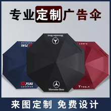 UV全自动雨伞批发雨伞定制logo商务广告伞防晒防紫外线折叠遮阳伞详情3