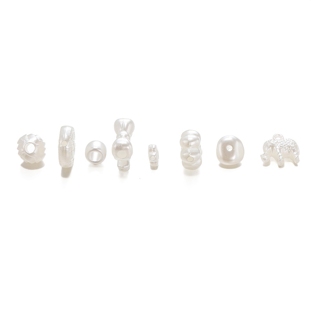 ABS仿珍珠 巴洛克风花朵仙人掌蝴蝶结 奶油胶diy手工串珠耳环配饰详情12