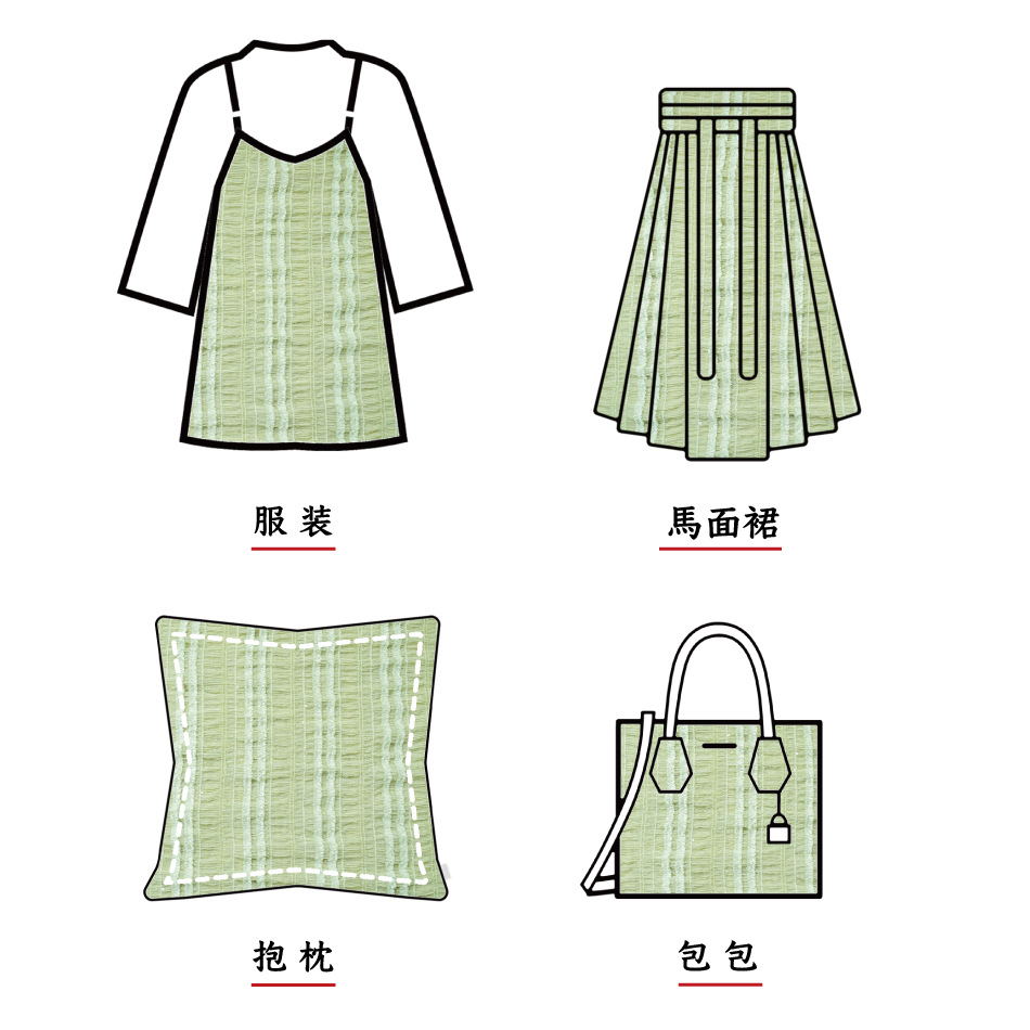 Summer new style chiffon striped crocheted black ear-trimmed pleated fabric multi-color fairy dress, wedding dress and evening gown fashion fabric pic 3