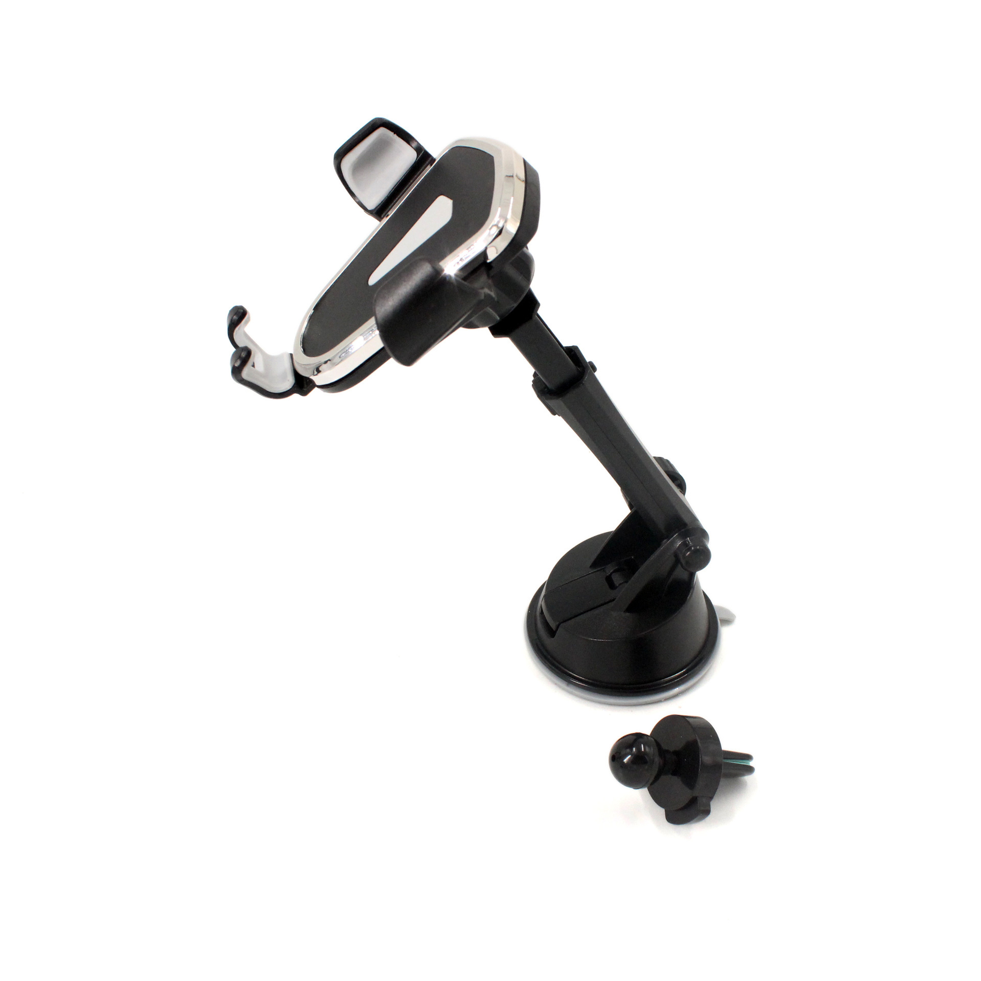 6907 Dashboard air outlet dual-purpose mobile phone stand, mobile phone gravity stand, car telescopic stand pic 6