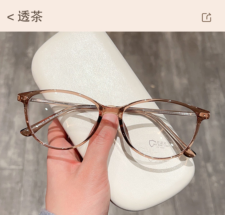 53新款超轻时尚TR90、款女百搭舒适高级感丹阳眼镜网上配眼镜详情9