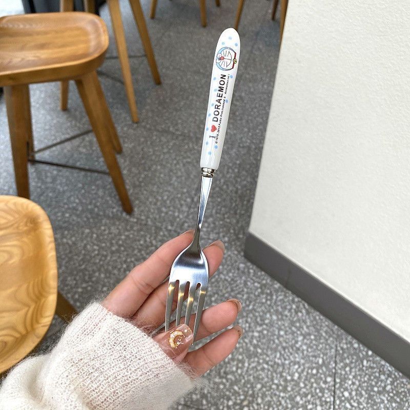 【包邮】餐具不锈钢筷子勺子叉子学生套装收纳盒便携三件套可爱in详情9