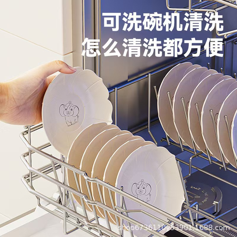 Plastic bone-spitting plates, household dining table garbage residue plates, snack dry plates, fruit plates, tabletop bone-spitting small plates, pastries pic 2