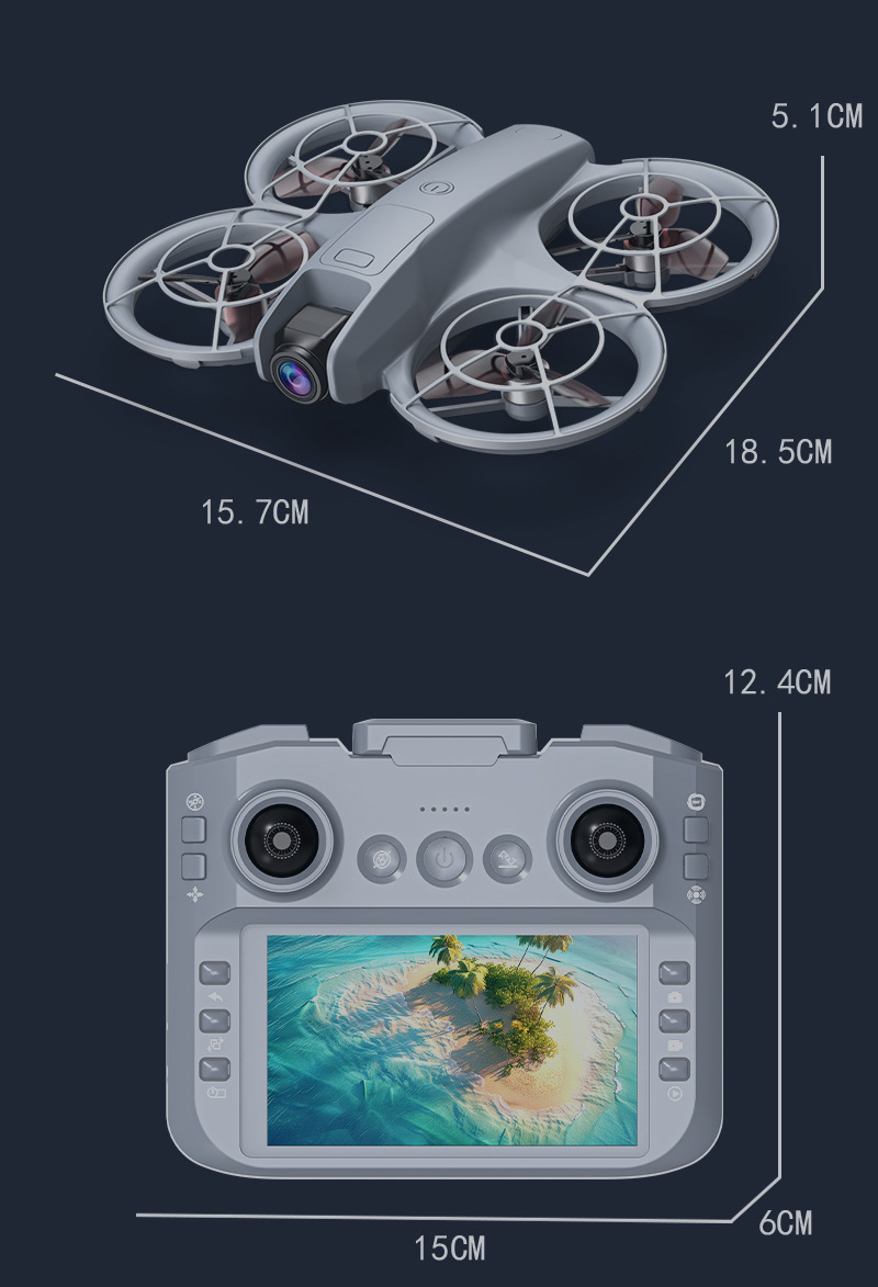跨境无刷无人机带屏航拍光流定位四轴飞行器外贸飞机玩具智能航拍详情21
