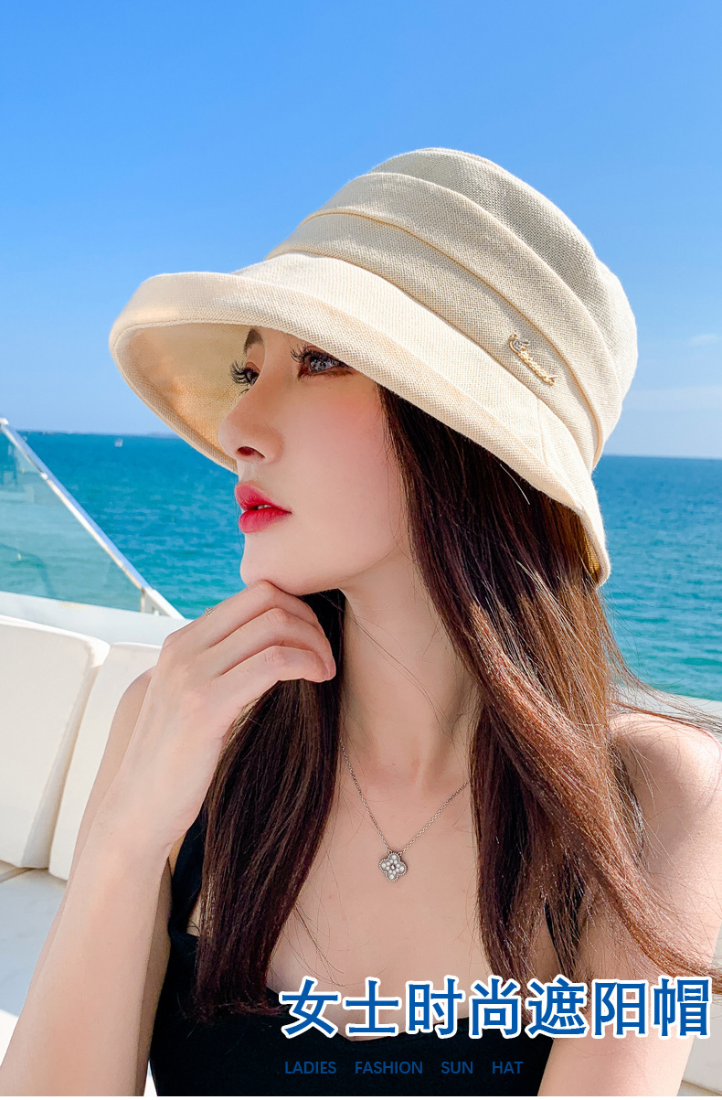 Early spring new style stylish hats for women Japanese-style fisherman hats are versatile. Summer sun protection and shade basin hats are trendy Korean-style sun hats pic 1