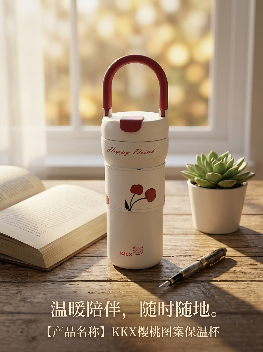 Tazas de lujo de lujo 316 tazas aislantes de acero inoxidable alto nivel de apariencia al aire libre tazas de café de gran capacidad para niñas tazas acompañantes pic 6