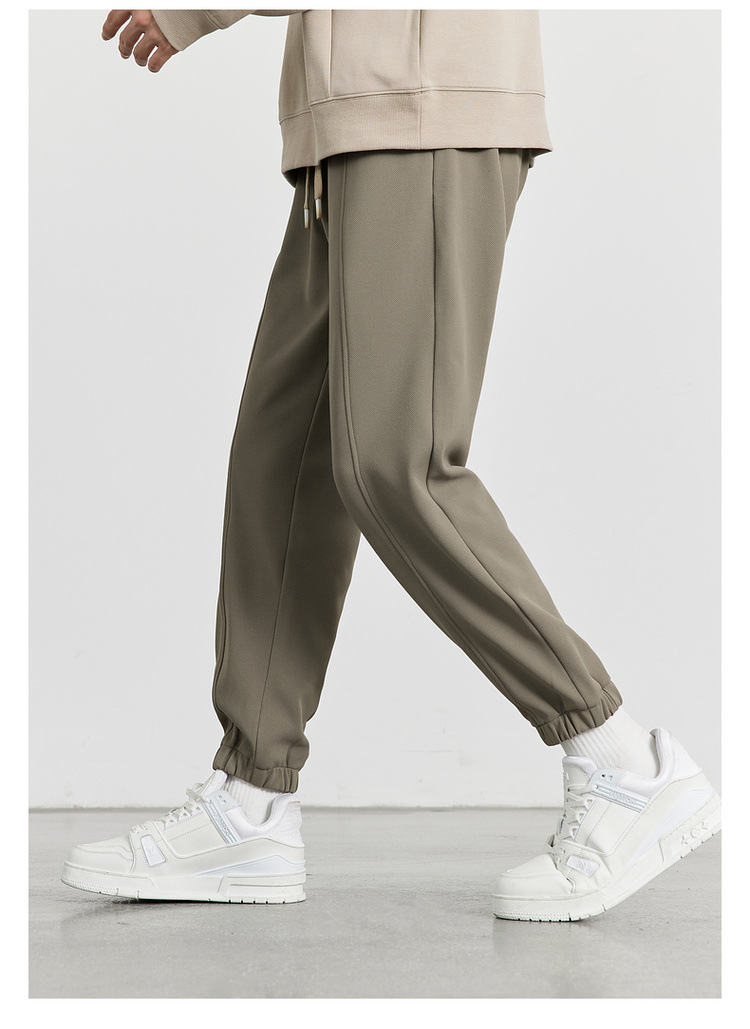 WOOG2005男装2024秋冬季新款抗皱束脚休闲裤男士卫裤运动裤 时尚舒适耐磨男士运动裤详情27