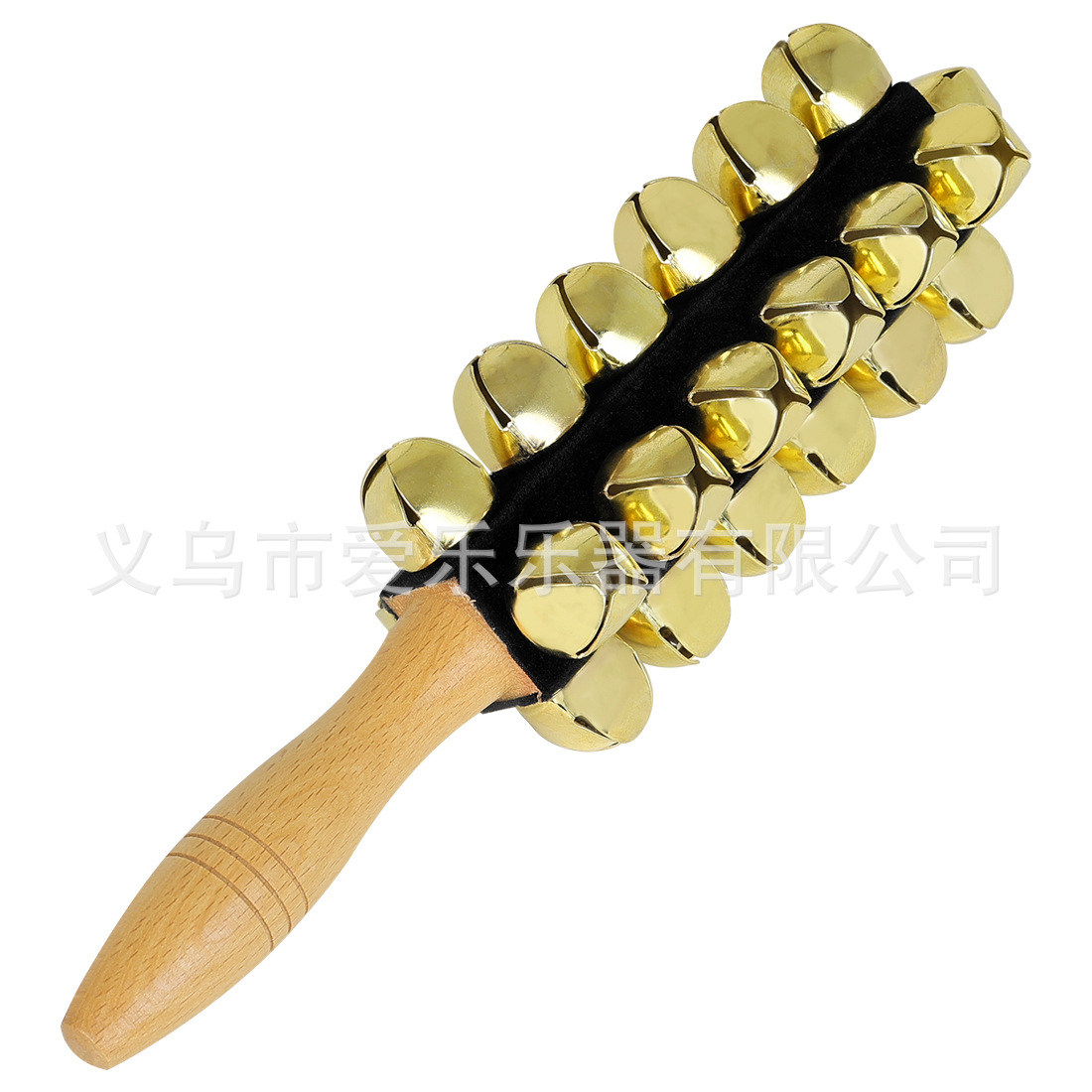 跨境25音大棒铃榉木手摇铃儿童早教打击乐器响铃音乐道具手摇棒铃详情6
